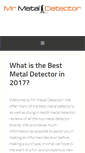Mobile Screenshot of mrmetaldetector.com